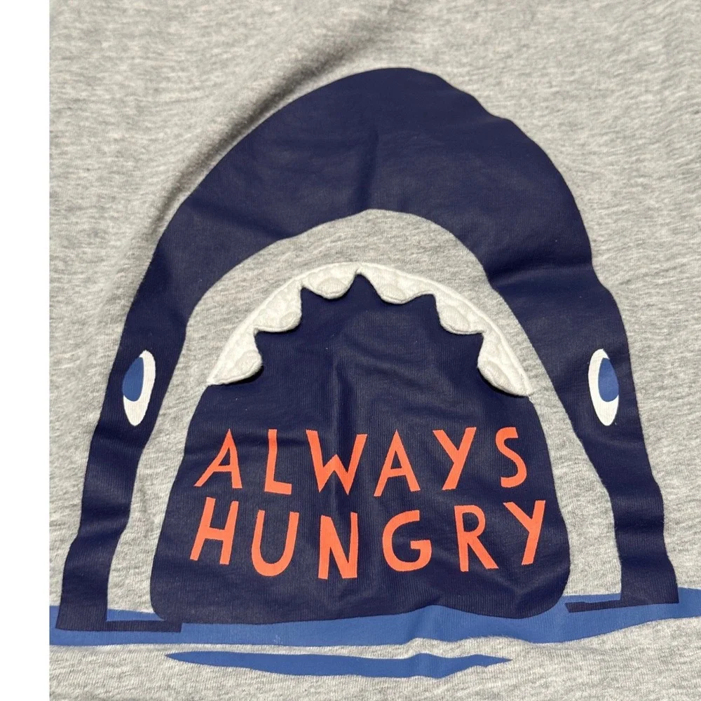 Carters Dip Boys 5T Shark Graphic T-Shirt and Shorts 3 Piece lot Blue Grey